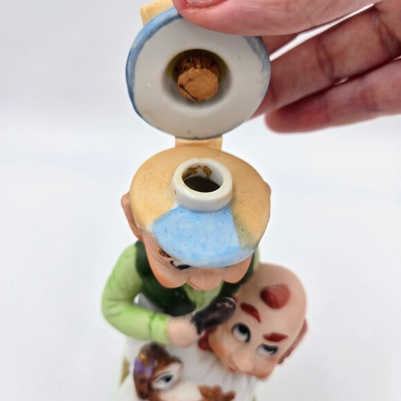 Mr. Barber Hoffman Decanter Mr. Lucky Leprechaun 1980 Distilling Empty Read - Picture 9 of 11